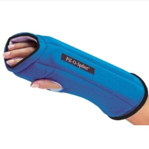 Resting Wrist / Hand Splint ProCare IMAK RSI Adjustable Pil-O-Splint Cotton / Flannel / Foam Left or Right Hand Blue One Size Fits Most