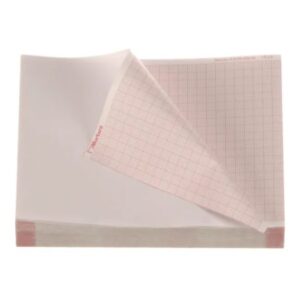 Recording Chart Paper Z-Fold Red Grid