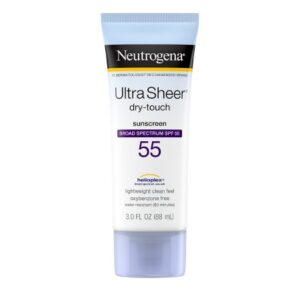 Sunscreen Neutrogena Ultra Sheer SPF 55 Lotion 3 oz. Tube