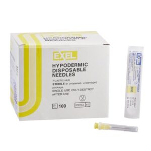 Hypodermic Needle EXELInt 1 Inch Length 30 Gauge Regular Wall Without Safety