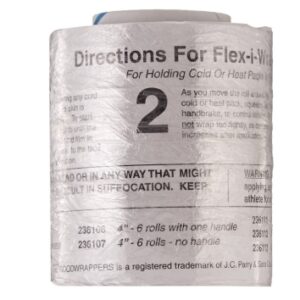 Plastic Film Wrap Flex-I-Wrap 4 Inch X 650 Foot Self-Adherent Closure Clear NonSterile Standard Compression