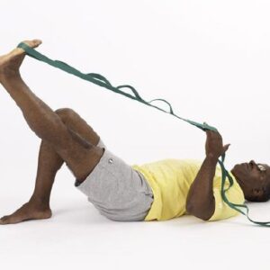 Stretch Assist Strap With Exercise Booklet Stretch-Out 6 Foot Length Green
