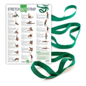 Stretch Assist Strap With Poster Stretch-Out 6 Foot Length Green