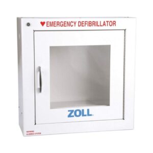 AED Wall Cabinet with Alarm Standard Metal Wall Cabinet with Alarm, 17.4 X 17.4 X 8.9 Inch For use with AED
