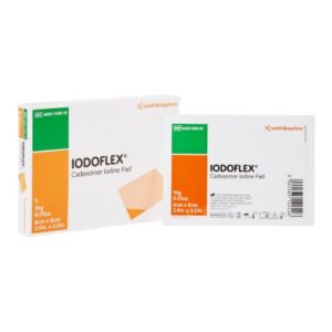 Iodophor Impregnated Dressing Iodoflex Pad Rectangle 2-1/8 X 3 Inch Sterile