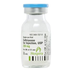 Ceftriaxone Sodium 250 mg / 15 mL Injection 15 mL