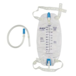 Urinary Leg Bag Easy Tap Anti-Reflux Valve Sterile 950 mL Vinyl