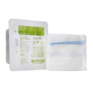 Gauze Sponge Visitec 4 X 4 Inch 16-Ply Sterile X-Ray Detectable 10 per Tray
