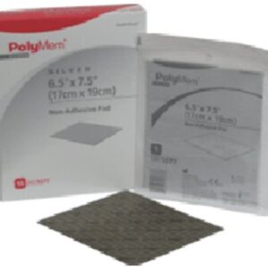 Silver Foam Dressing PolyMem Silver 6-1/2 X 7-1/2 Inch Square Sterile