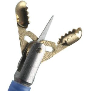 Biopsy Forceps Precisor EXL 230 cm Length Floor / Office Grade Coated Stainless Steel Sterile Three Ring Handle Straight Cup Tips with Needle