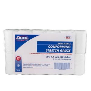 Conforming Bandage Dukal 2 Inch X 4-1/10 Yard 1-Ply NonSterile 12 per Pack