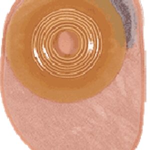 Colostomy Pouch Assura One-Piece System 8-1/2 Inch Length, Maxi Flat, Pre-Cut 1 Inch Stoma Closed End