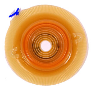 Ostomy Barrier Assura Precut, Extended Wear Silicone Based Adhesive 40 mm Flange Green Code System Synthetic Resin 1 Inch Opening