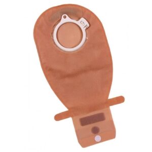 Colostomy Pouch Assura EasiClose Two-Piece System 10-1/4 Inch Length, Midi Drainable