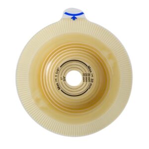 Ostomy Barrier Assura Trim to Fit, Standard Wear Pectin Based Adhesive 60 mm Flange Blue Code System Synthetic Resin 3/4 to 1-3/4 Inch Opening