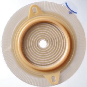 Ostomy Barrier Assura Precut, Standard Wear Pectin Based Adhesive 60 mm Flange Blue Code System Synthetic Resin 1-5/8 Inch Opening