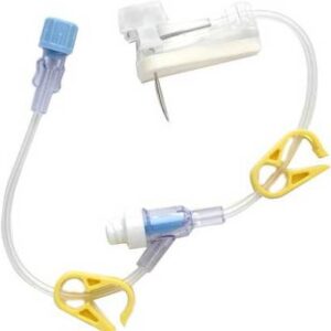Huber Infusion Set Gripper Plus 19 Gauge 1 Inch 8 Inch Tubing Luer Lock Needleless Port