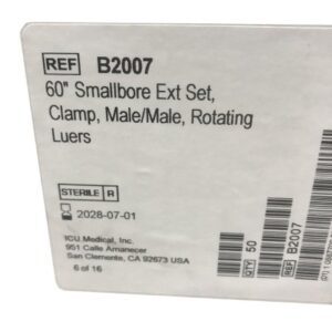 IV Extension Set ICU Small Bore 60 Inch Tubing Without Filter