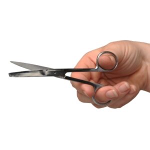 Operating Scissors ADC 5-1/2 Inch Length Floor Grade Stainless Steel NonSterile Finger Ring Handle Straight Sharp Tip / Blunt Tip