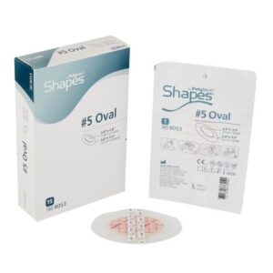 Foam Dressing PolyMem Shapes 3-1/2 X 5 Inch With Border Film Backing Adhesive Oval Sterile