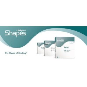 Foam Dressing PolyMem Shapes 6-1/2 X 8-1/5 Inch With Border Film Backing Adhesive Oval Sterile