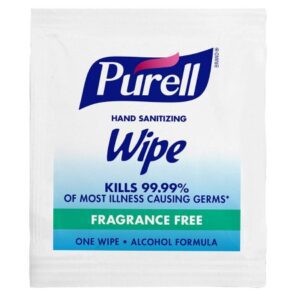 Hand Sanitizing Wipe Purell 1,000 Count Ethyl Alcohol Wipe Individual Packet