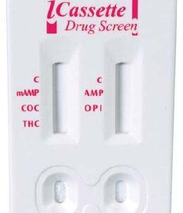 Drugs of Abuse Test Kit iCassette AMP, BAR, BZO, COC, mAMP/MET, OPI, PCP, THC 25 Tests CLIA Non-Waived