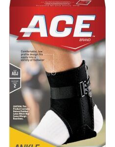 Ankle Brace with Side Stabilizers 3M Ace One Size Fits Most Lace-Up Foot