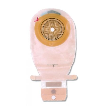 Ostomy Pouch Assura One-Piece System 11-1/4 Inch Length Convex, Trim to Fit 3/4 to 1-3/4 Inch Stoma Drainable