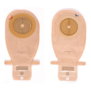 Colostomy Pouch Assura One-Piece System 11-1/4 Inch Length Flat, Trim to Fit 3/8 to 2-1/4 Inch Stoma Drainable