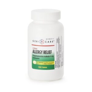 Allergy Relief HEALTHSTAR 4 mg Strength Tablet 1,000 per Bottle