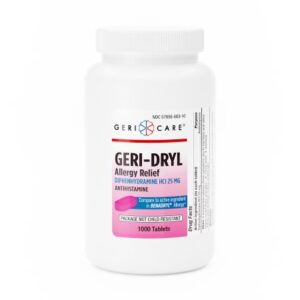 Allergy Relief Geri-Care 25 mg Strength Tablet 1,000 per Bottle