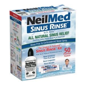 Saline Nasal Rinse Kit Neilmed Sinus Rinse 0.65% Strength 50 Packets
