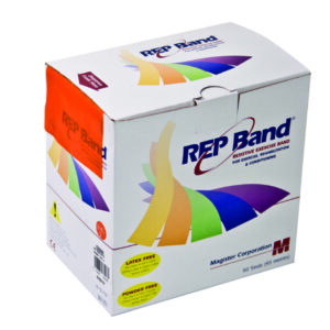 Exercise Resistance Band REP Band Orange 4 Inch X 50 Yard Light Resistance