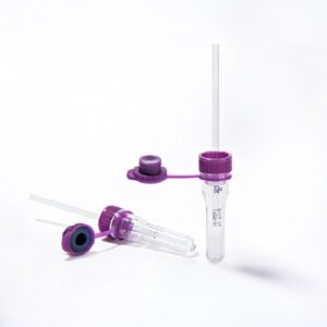 Safe-T-Fill Capillary Blood Collection Tube K2 EDTA Additive 200 ?L Self-Sealing Plug Plastic Tube