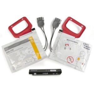Charger Pack Lifepak CR Plus Charge-Pak With 2 Set Electrode Pad CR Plus Defibrillation