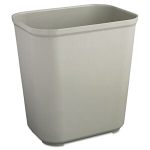 Fire-Resistant Trash Can Rubbermaid 28 Quart / 7 gal. Gray Fiberglass Rectangular