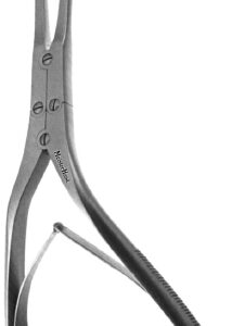 Septum Morselizer Forceps MeisterHand Rubin 8 Inch Length OR / Surgical Grade German Stainless Steel NonSterile NonLocking Plier Handle Straight Blunt Serrated Tips