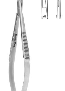 Stitch Scissors MeisterHand Westcott 4-1/2 Inch Length Surgical Grade Stainless Steel NonSterile Finger Ring Handle Curved Sharp Tip / Sharp Tip