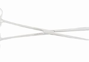 Tenaculum Forceps MeisterHand Hulka 11 Inch Length OR / Surgical Grade German Stainless Steel NonSterile Locking Finger Ring Handle Straight 1 Prong Tip / 1 Probe Tip