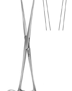 Uterine Tenaculum Forceps MeisterHand Barrett 7-1/4 Inch Length OR / Surgical Grade German Stainless Steel NonSterile Locking Finger Ring Handle Straight 1 X 1 Prongs