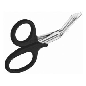 Utility Scissors Medicut 7-1/4 Inch Length Stainless Steel Finger Ring Handle Blunt Tip / Blunt Tip