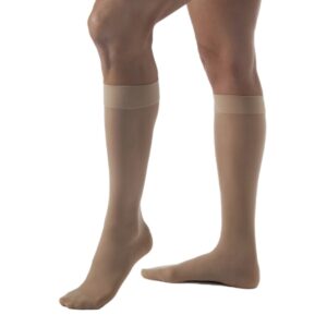 Compression Stocking JOBST Opaque Knee High Small Natural Closed Toe