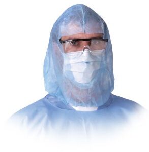 Head / Beard Cover One Size Fits Most Blue Elastic Closure