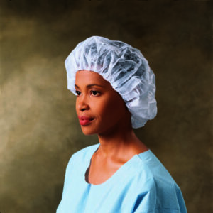 Bouffant Cap X-Large White Elastic Closure