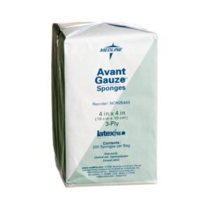 Nonwoven Sponge Avant Gauze 4 X 4 Inch 3-Ply NonSterile 200 per Pack
