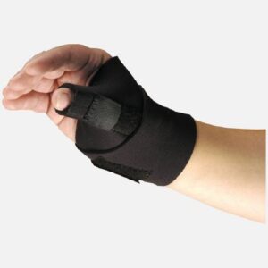 Thumb Brace Modabber Adult Regular Hook and Loop Strap Closure Left or Right Hand Black