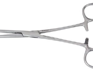 Hemostatic Forceps Vantage Rochester-Carmalt 8 Inch Length Floor / Office Grade Pakistani Stainless Steel NonSterile Locking Finger Ring Handle Straight Serrated Tips