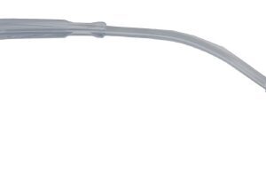 Suction Tube Handle with Tubing Medline Curved Type Bulb Tip Yankauer Style Non-Vented Sterile