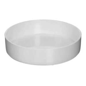 High-Side Dish Sammons Preston White Reusable Melamine 7-1/4 Inch Diameter